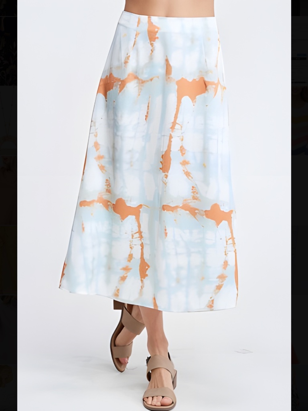 Papermoon Tie Dye Midi Skirt